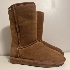 BEARPAW Emma Tan Suede Women’s Size 5 Shearling Winter Boots Tan Shoes